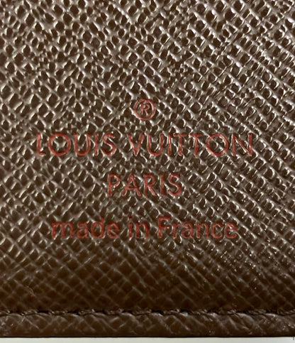 LOUIS VUITTON 二つ折り財布 がま口 ポルトフォイユ ヴィエノワ ダミエ エベヌ N61674 レディース ルイ・ヴィトン