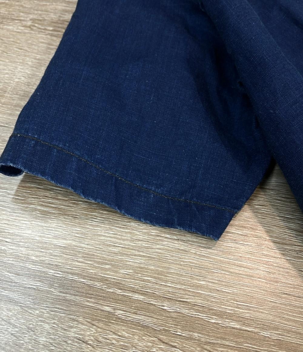RRL カバーオール リネン インディゴ つなぎ ジャンプスーツ オーバーオール レディース SIZE 2 (S) ダブルアールエル