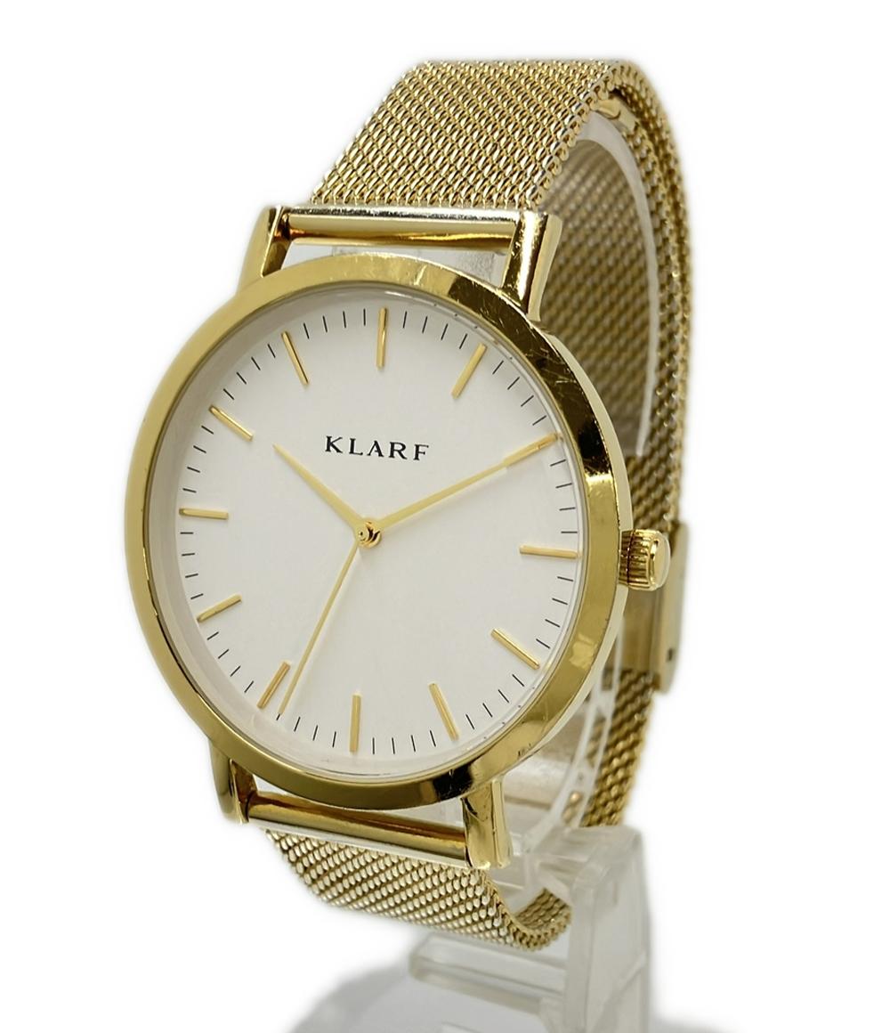 KLARF 腕時計 クオーツ ホワイト K-1502 レディース メンズ クラーフ