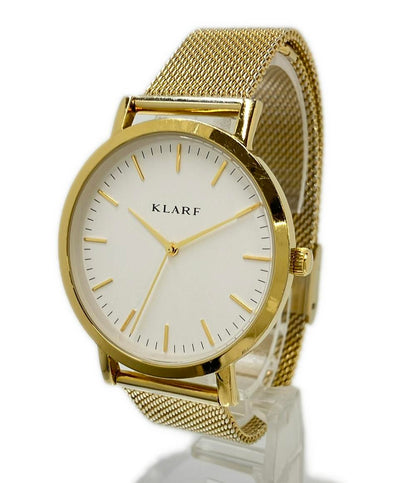 KLARF 腕時計 クオーツ ホワイト K-1502 レディース メンズ クラーフ