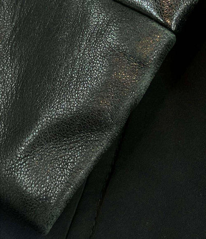 Longchamp レザーナイロン切替 ジャケット レディース ロンシャン