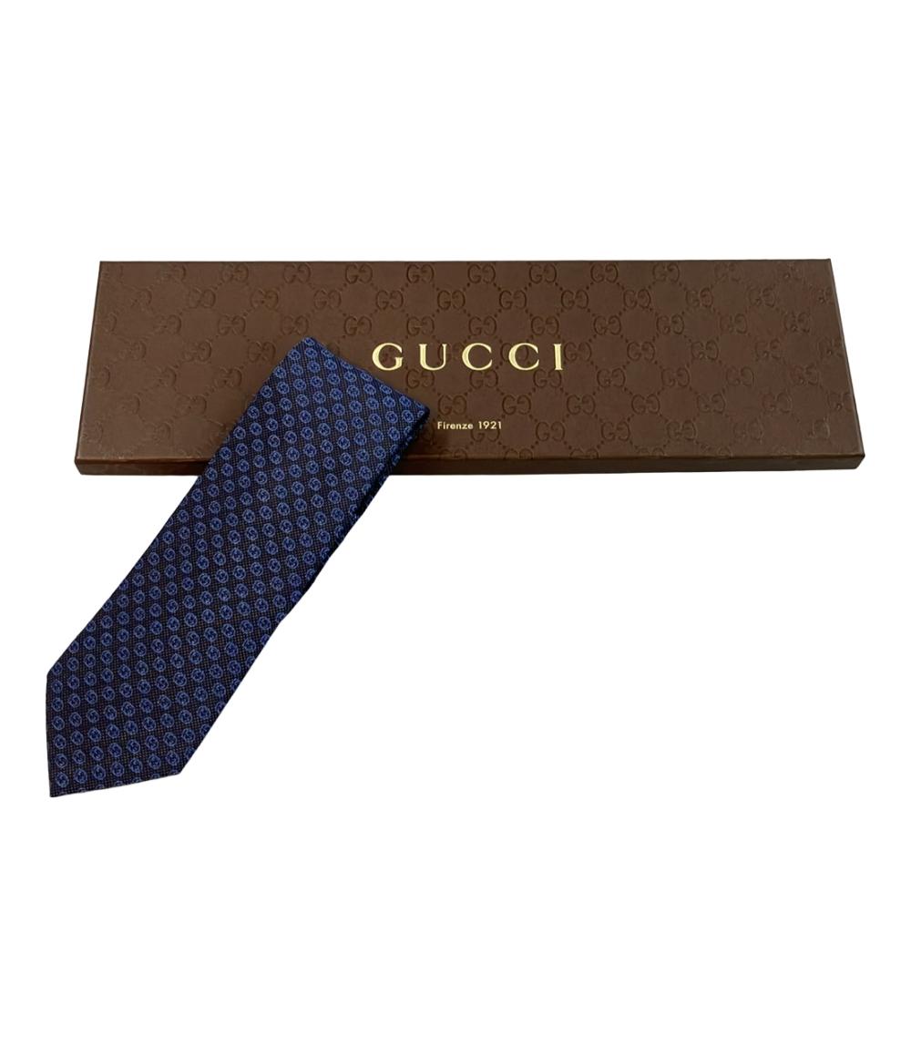 美品 グッチ ネクタイ シルク100% メンズ GUCCI