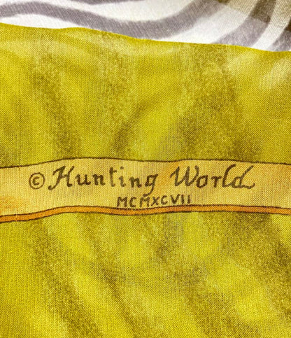 ハンティングワールド シルクスカーフ ゼブラ柄 レディース HUNTING WORLD