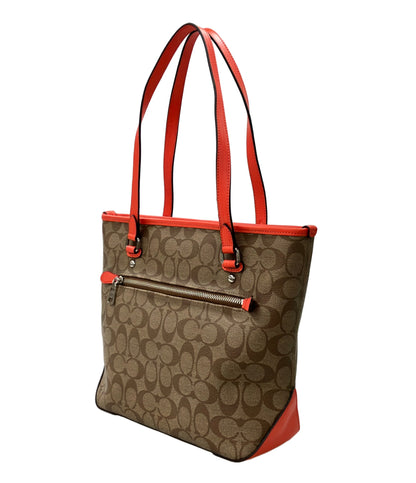美品 COACH トートバッグ ショルダーバッグ 肩掛け シグネチャー F58294 レディース コーチ