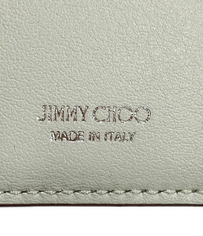 美品 Jimmy Choo 二つ折り財布 241ALBANY.EMG CHALKレザー メンズ ジミーチュウ
