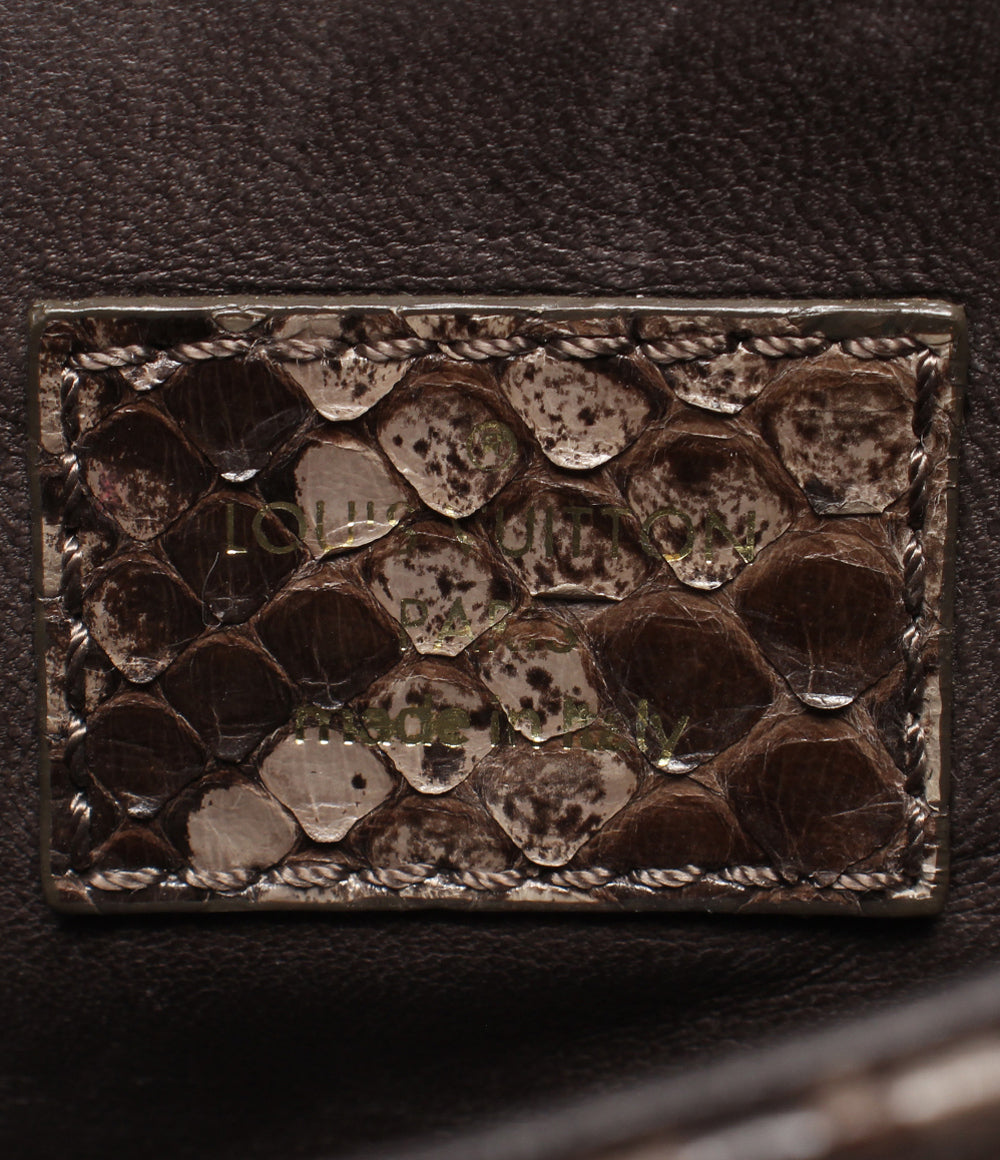 LOUIS VUITTON クラッチバッグ パイソン ポシェット ソービー レディース ルイ・ヴィトン