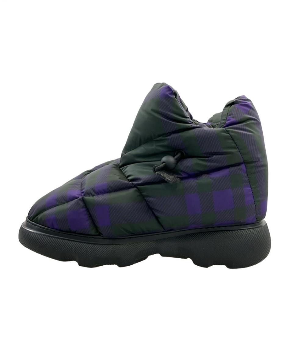 美品 BURBERRY ピローブーツ チェック柄 メンズ SIZE 41 (26.5cm) バーバリー