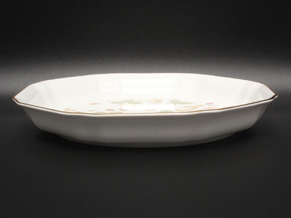 美品 WEDGWOOD オクタゴナルディッシュ 皿 25cm ワイルドストロベリー ウエッジウッド