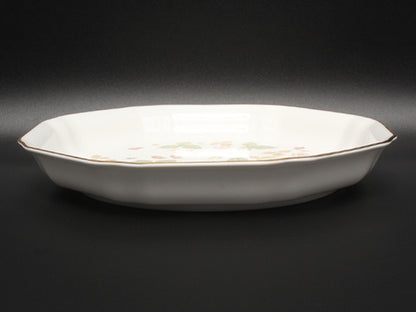 美品 WEDGWOOD オクタゴナルディッシュ 皿 25cm ワイルドストロベリー ウエッジウッド