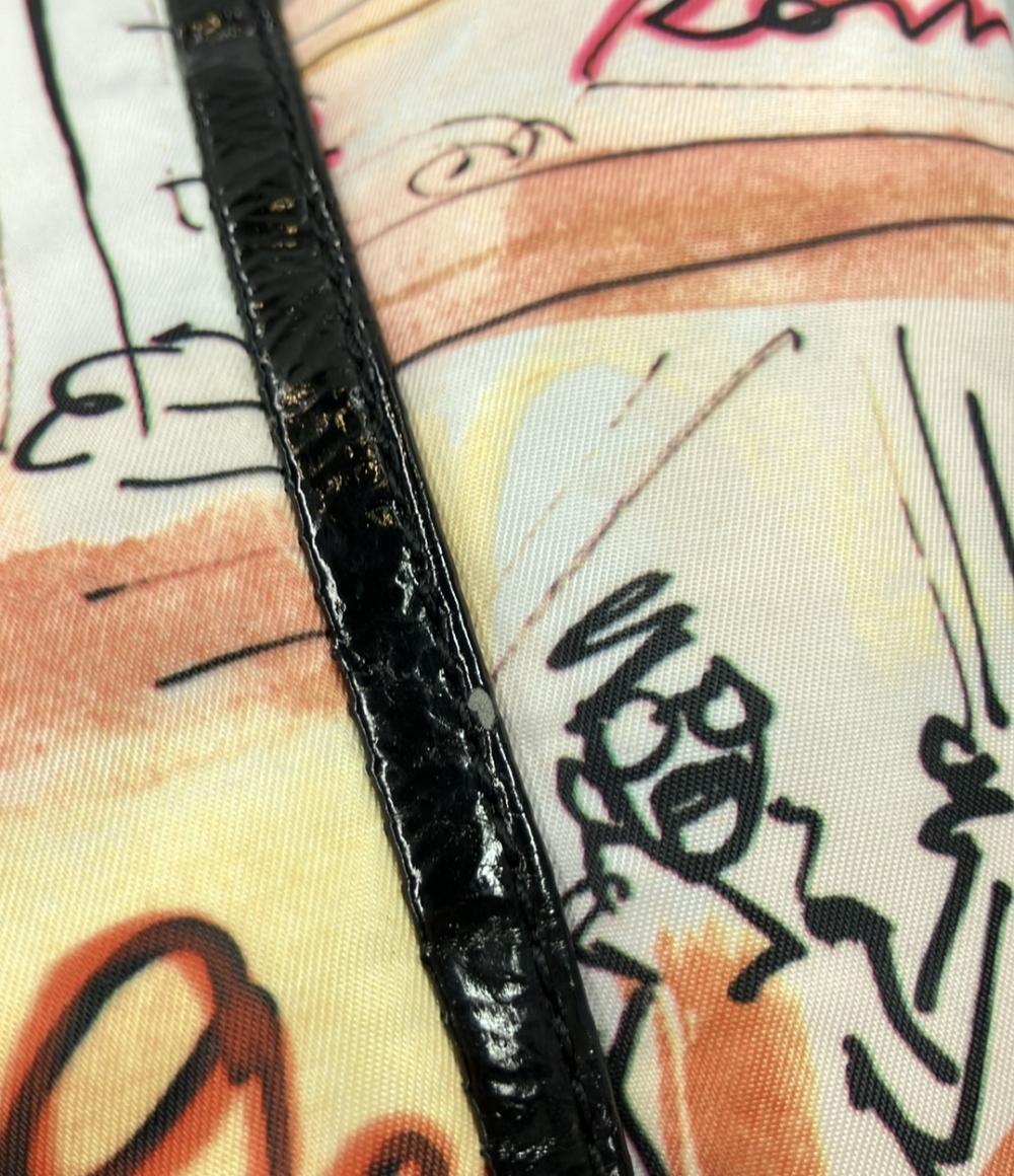 アイザック 2way ナイロンプリントトートバッグ ショルダーバッグ 斜め掛け レディース izak