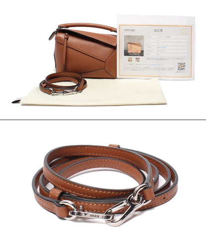 美品 ロエベ 2way ハンドバッグ ショルダーバッグ 斜め掛け パズルバッグ ミニ レディース LOEWE