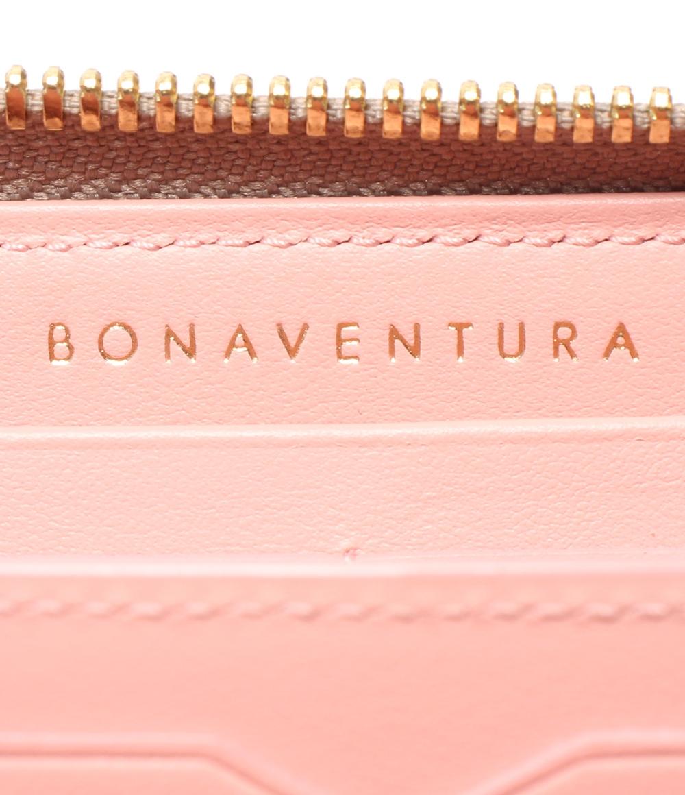 美品 ボナベンチュラ ラウンドファスナー長財布 レディース BONAVENTURA