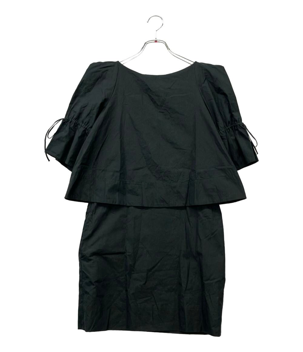 SEE BY CHLOE 半袖ワンピース ドッキング 袖リボン LVA4301 レディース SIZE 38 (S) シーバイクロエ