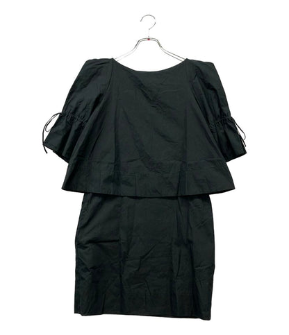 SEE BY CHLOE 半袖ワンピース ドッキング 袖リボン LVA4301 レディース SIZE 38 (S) シーバイクロエ