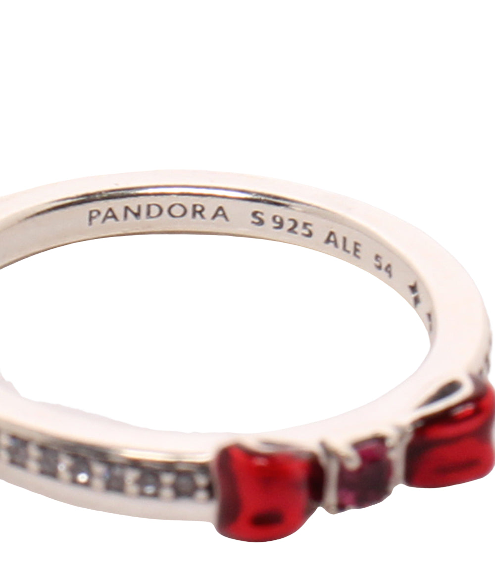 美品 PANDORA Disney リング 指輪 SV925 白雪姫 リボンモチーフ レディース SIZE 13号 パンドラ