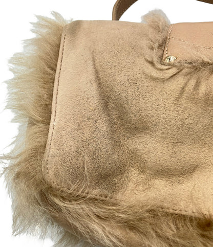 Jimmy Choo 2way ハンドバッグ ショルダーバッグ 斜め掛け ムートン レディース ジミーチュウ