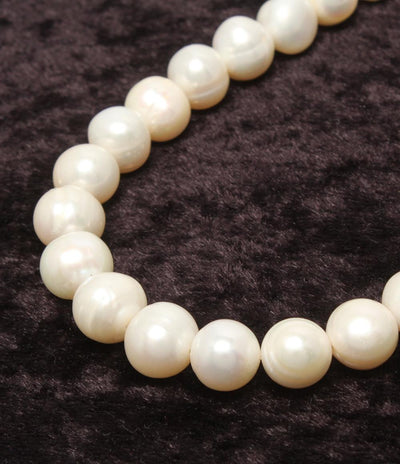 美品 ネックレス セミバロックパール10-11mm レディース