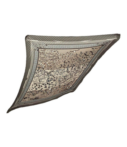 美品 HERMES スカーフ シルク100 プリーツカレ90 Libres comme lair レディース エルメス