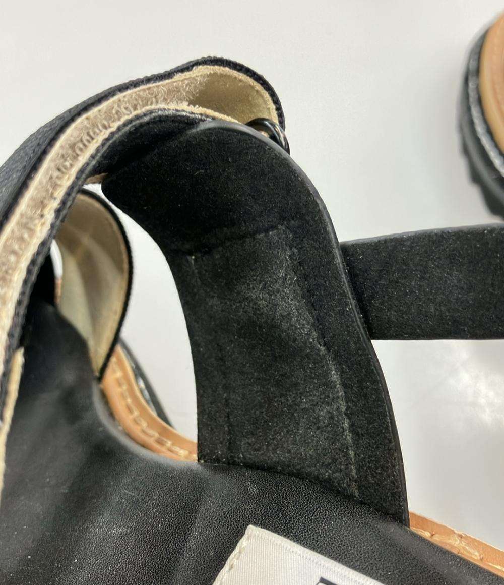 LANVIN en Bleu ロゴストラップウェッジヒールサンダル レディース SIZE S (22.5cm) ランバンオンブルー