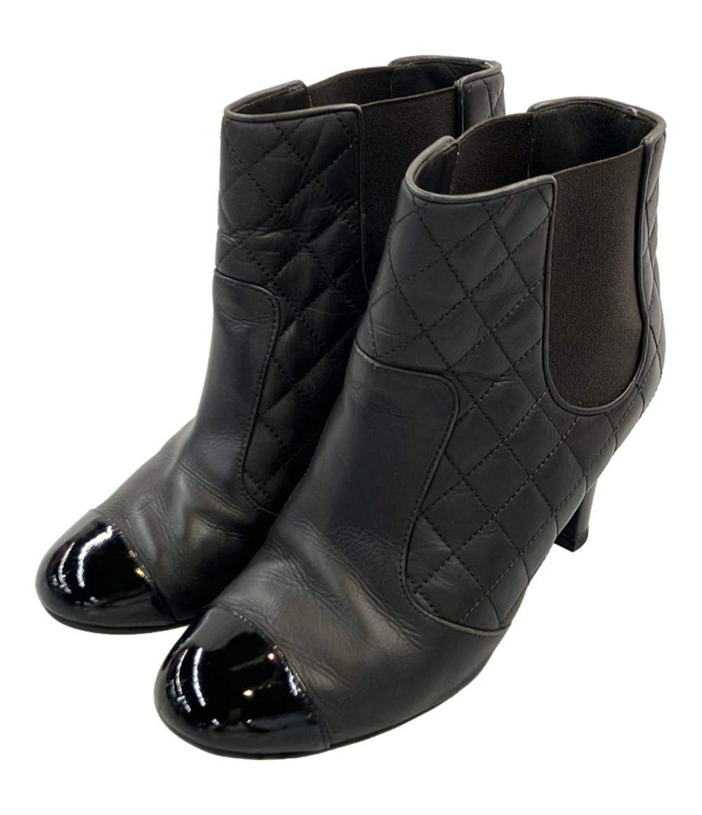 シャネル ショートブーツ サイドゴア レディース SIZE 37 1/2 C (L) CHANEL