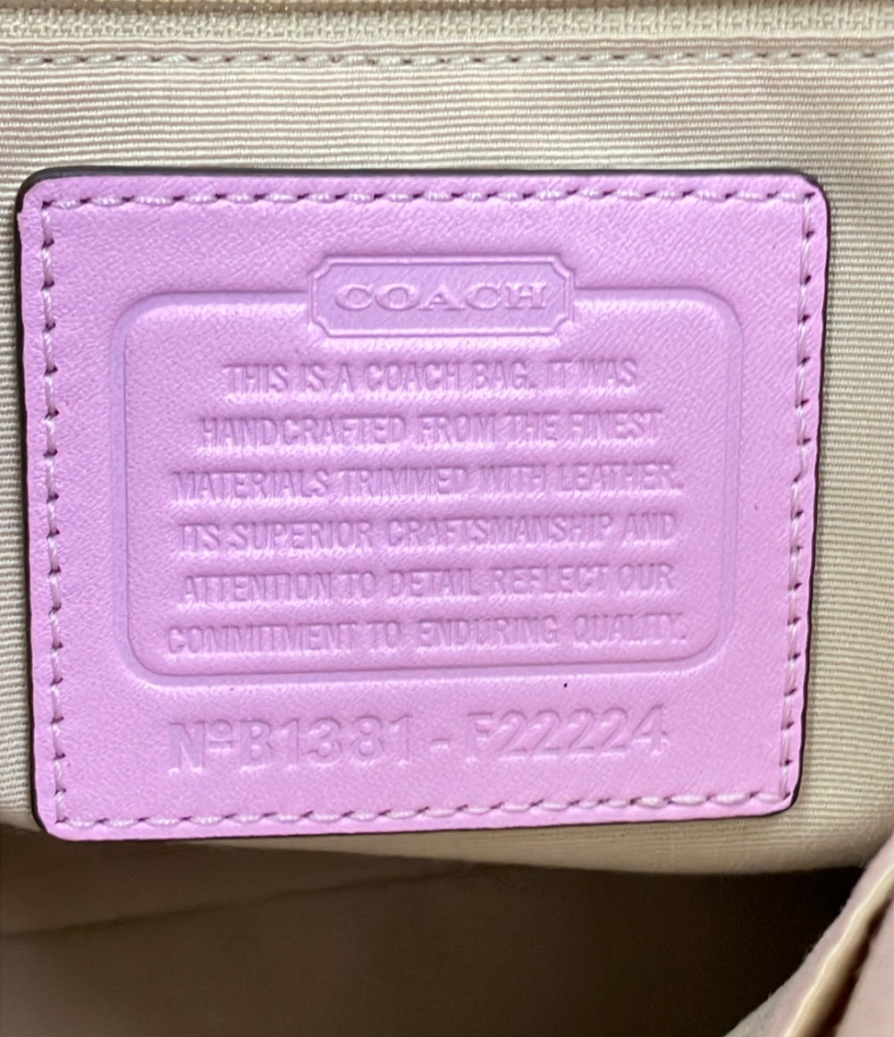 COACH トートバッグ ショルダーバッグ 2WAY 斜め掛け シグネチャー F22224 レディース コーチ
