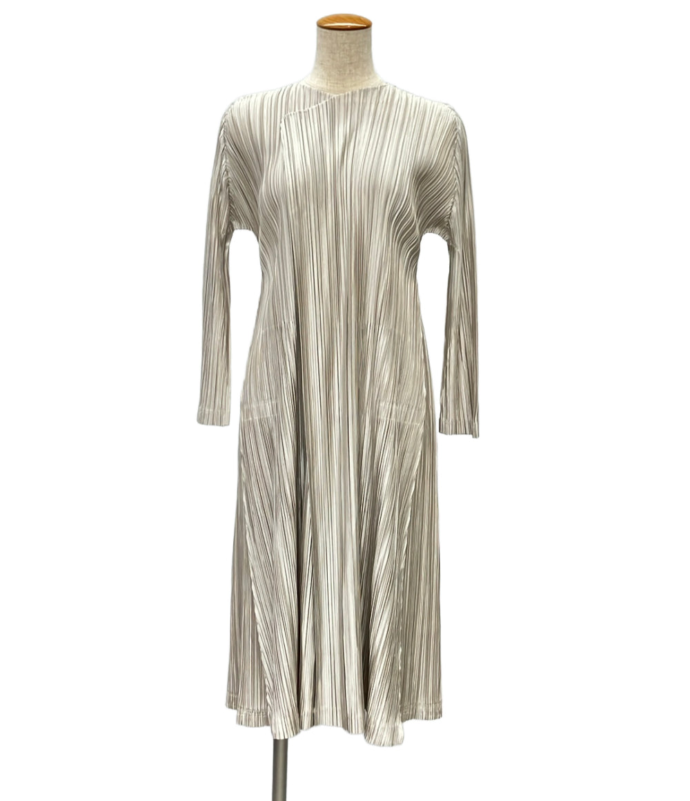美品 PLEATS PLEASE コート プリーツ ロング ジャケット PP63-JA221 レディース SIZE 2 (M) プリーツプリーズ