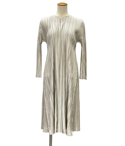 美品 PLEATS PLEASE コート プリーツ ロング ジャケット PP63-JA221 レディース SIZE 2 (M) プリーツプリーズ