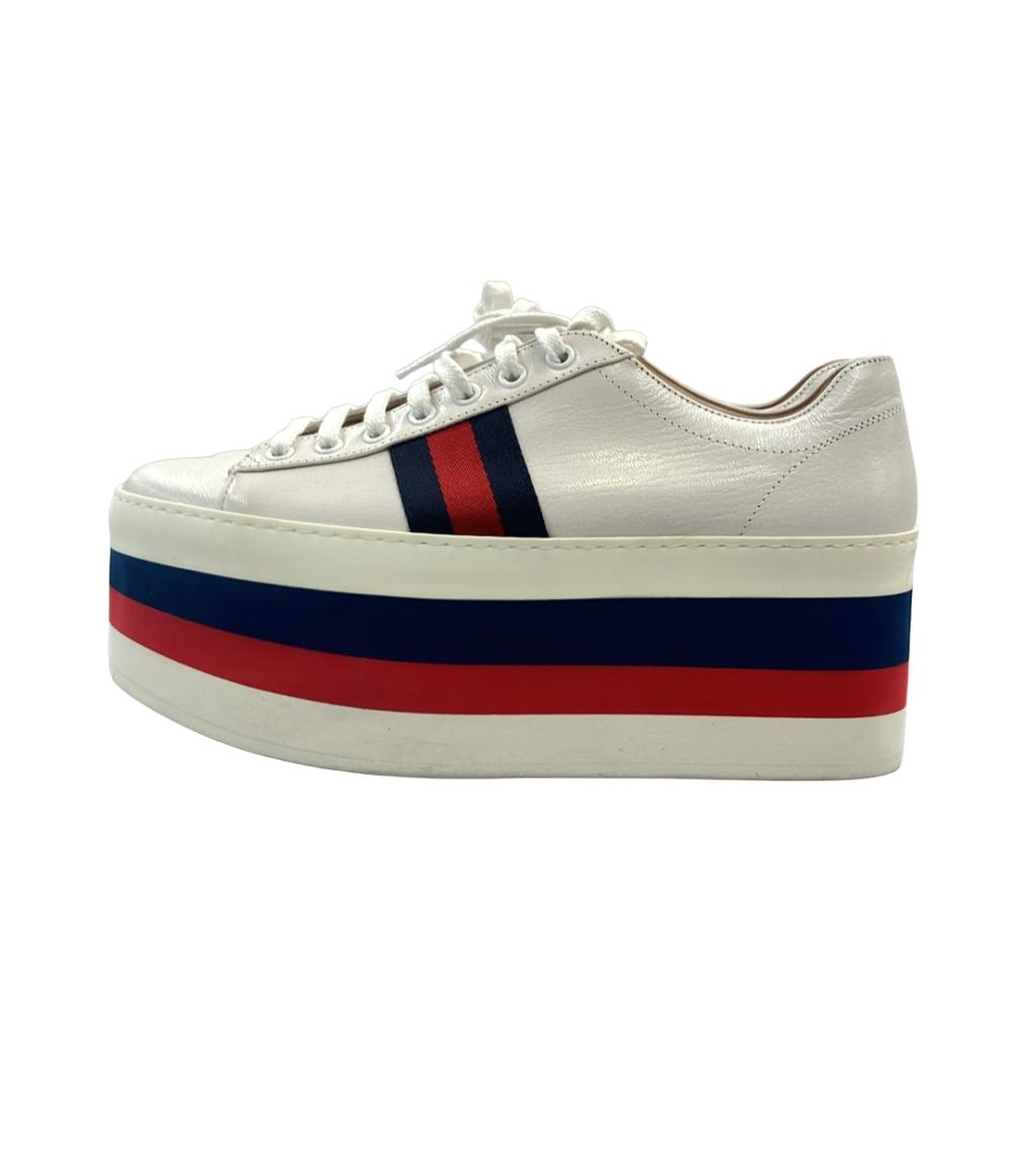 GUCCI ローカットスニーカー 厚底 シェリーライン レディース SIZE 38 