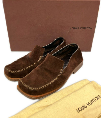 LOUIS VUITTON ローファー スリッポン スエード メンズ SIZE 6 ルイ・ヴィトン