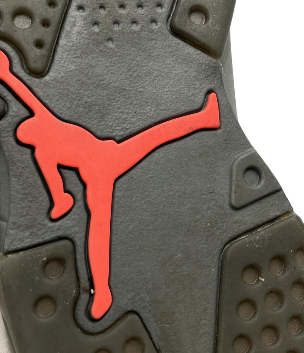 AIR JORDAN NIKE ミドルカットスニーカー アイアングレー/インフラレッド23-ブラック エアジョーダン 6 レトロ PSG CK1229-001 メンズ SIZE 28.0 (XL)