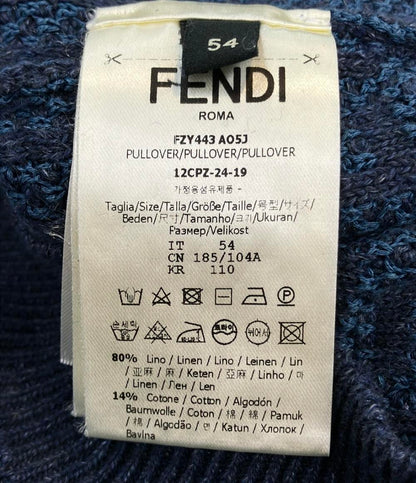 美品 FENDI 半袖ニット ズッカ FZY443AO5J メンズ SIZE 54 (XXL) フェンディ