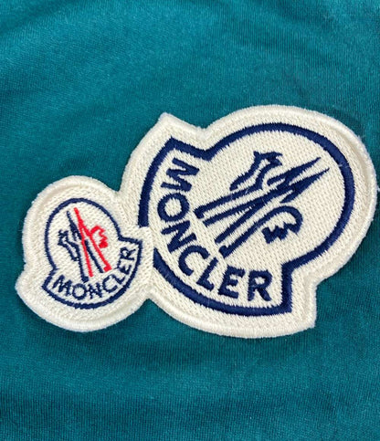 MONCLER 半袖Tシャツ グリーン ロゴ ワッペン インポート H20918C00026 メンズ SIZE XL モンクレール