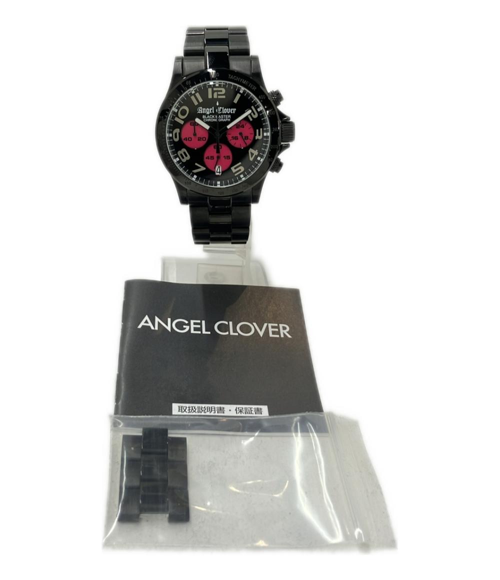 Angel Clover 腕時計 クオーツ ブラック BM41 メンズ エンジェル