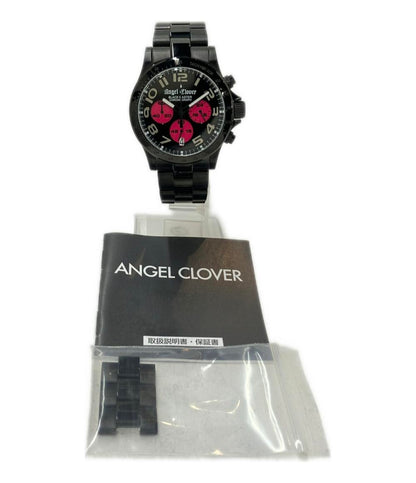 Angel Clover 腕時計 クオーツ ブラック BM41 メンズ エンジェルクローバー