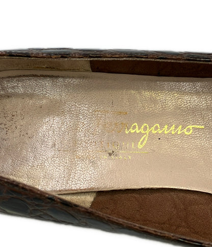 訳あり Salvatore Ferragamo パンプス ヴァラ DL 51767 レディース SIZE 8 サルヴァトーレフェラガモ