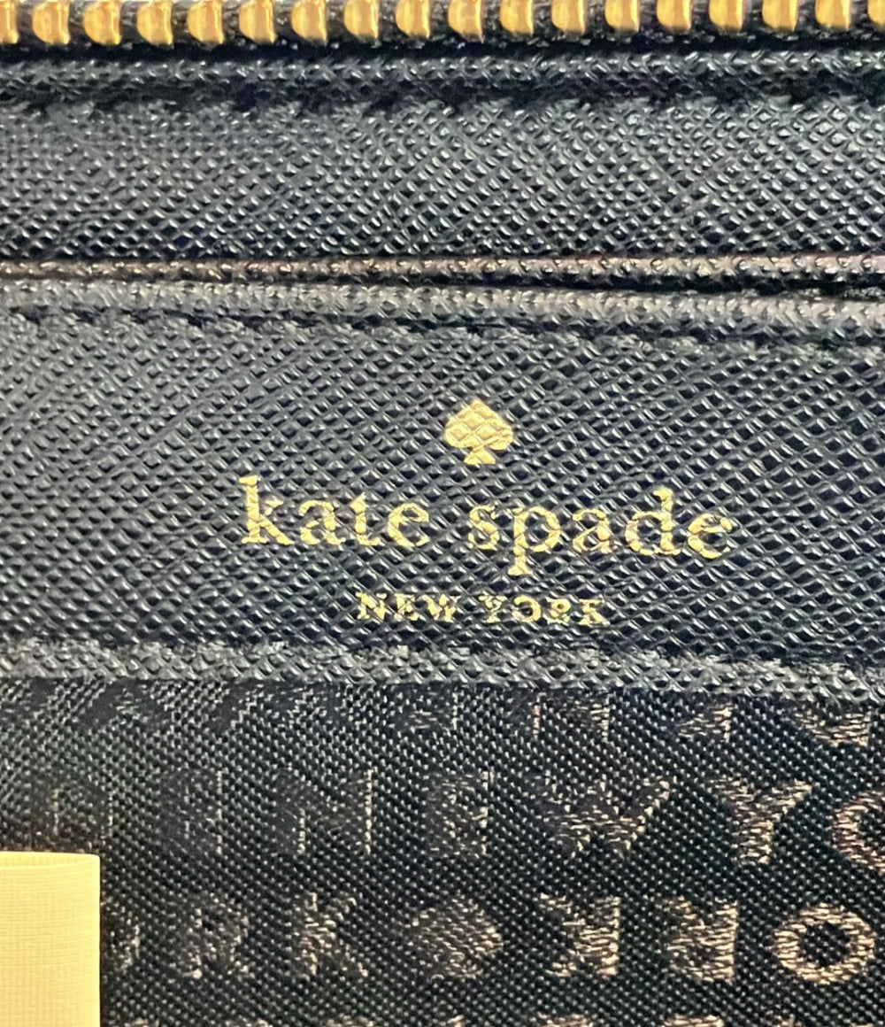 美品 ケイトスペード ラウンドファスナー長財布 WLRU5120 レディース Kate Spade