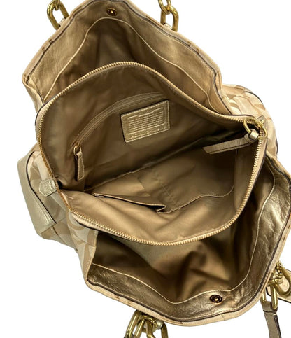 コーチ ハンドバッグ ターンロック金具 デカシグネチャー 17806 レディース COACH