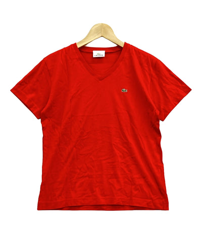 美品 ラコステ Vネック半袖Tシャツ レディース SIZE 42 (S) LACOSTE