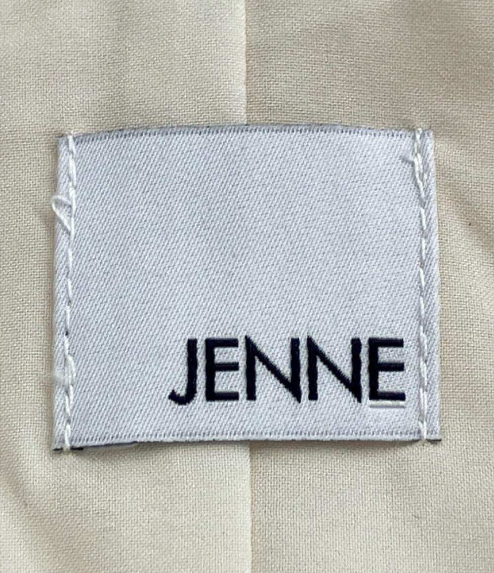 美品 JENNE 長袖 ジャガードフィット＆フレアワンピース レディース SIZE L ジェンヌ