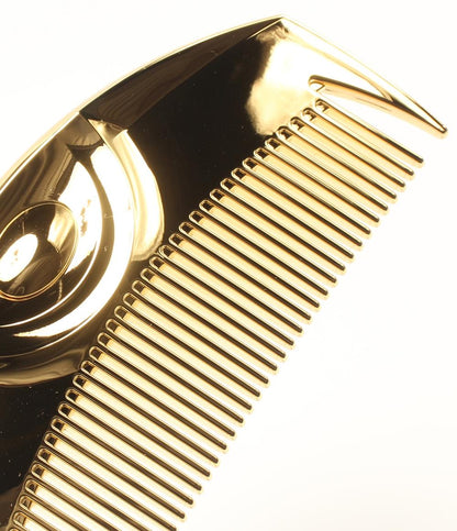 美品 LOVECHROME ヘアコーム くし クシ K24GP ツキ ゴールド レディース ラブクロム