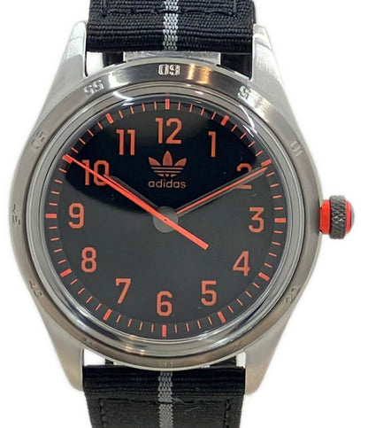 美品 adidas 腕時計 コードフォー クオーツ ブラック AOSY22522 レディース メンズ アディダス