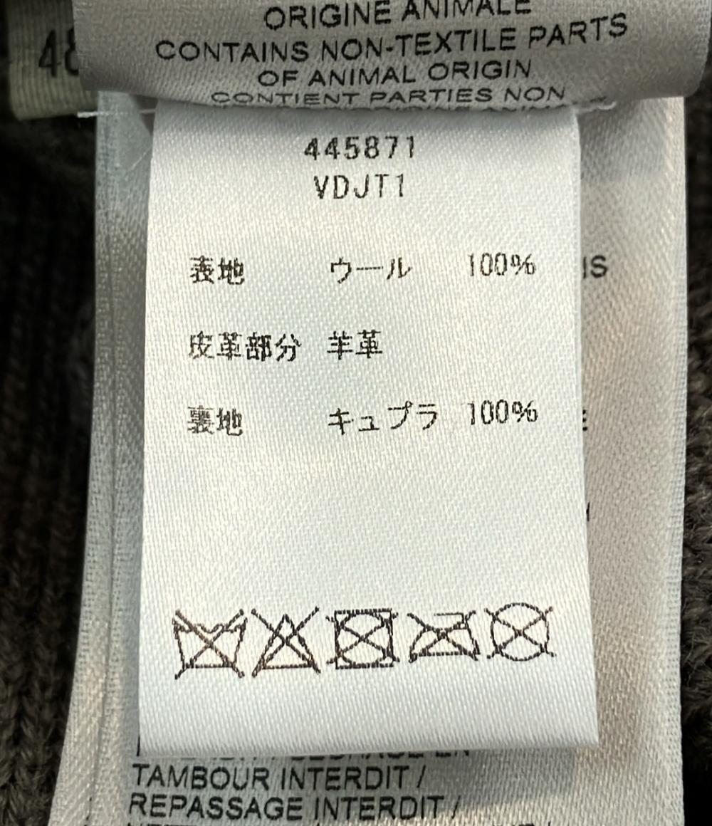BOTTEGA VENETA スウェード切替ニットブルゾン 445871 VDJT1 メンズ SIZE 48 (L) ボッテガ・ヴェネタ