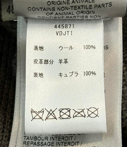 BOTTEGA VENETA スウェード切替ニットブルゾン 445871 VDJT1 メンズ SIZE 48 (L) ボッテガ・ヴェネタ