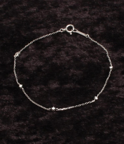 美品 ete ブレスレット Pt850 ダイヤ 0.06ct レディース エテ