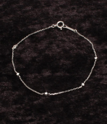 美品 ete ブレスレット Pt850 ダイヤ 0.06ct レディース エテ