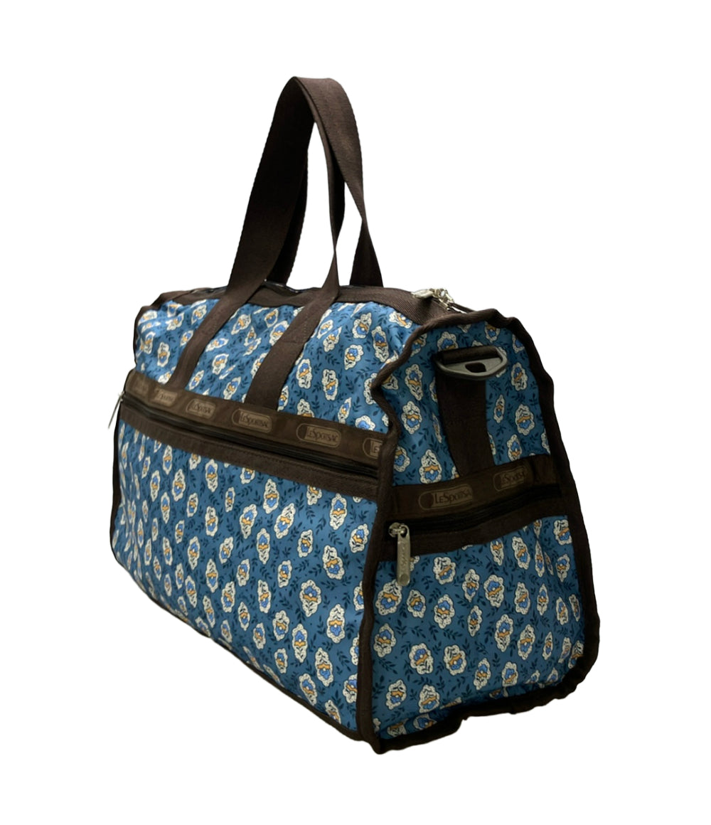 美品 LeSportsac 2way ボストンバッグ ショルダーバッグ 斜め掛け 花柄 レディース レスポートサック