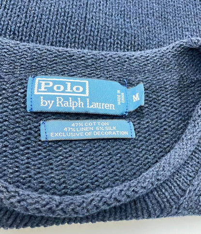 ポロ・ラルフローレン リネンシルク混ニットセーター アメリカ 星条旗 メンズ SIZE M POLO RALPH LAUREN