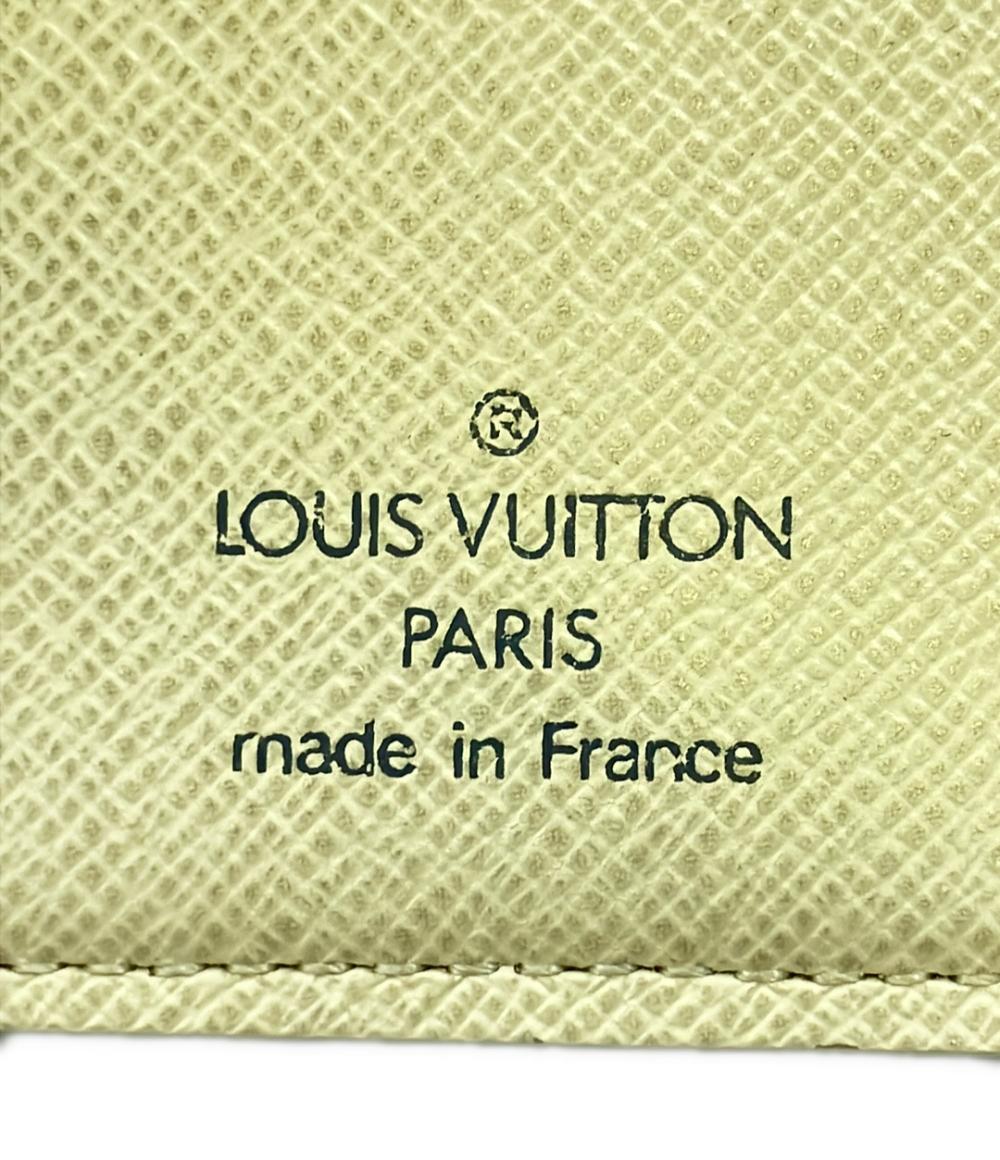 ルイヴィトン 二つ折り財布 がま口 ポルトフォイユ ヴィエノワ ダミエ アズール M61676 メンズ LOUIS VUITTON