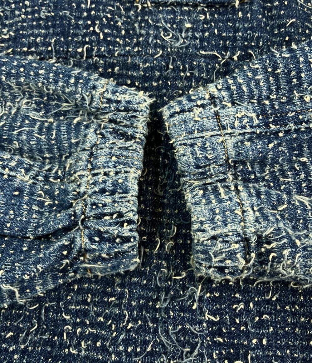 DIESEL D-FLOW ハーフジップ ジャケット デニム メンズ SIZE S ディーゼル