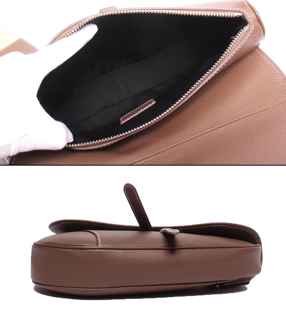 DIOR/ChristianDior(ディオール/クリスチャンディオール) ショルダーバッグ サドルバッグ WAC44923 カーキ×ブラウン レザー Christian Dior ショルダーバッグ ボディバッグ サドルバッグ メンズ